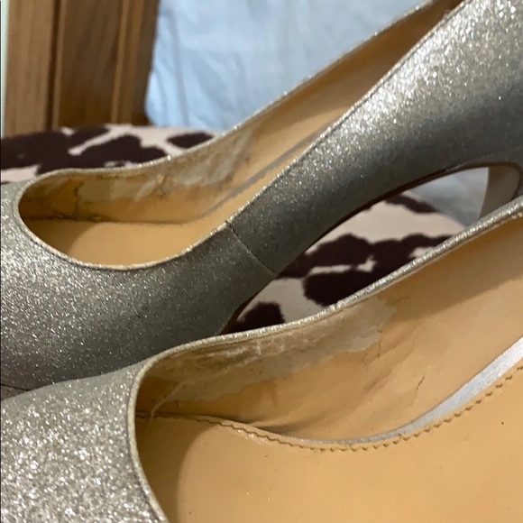 Gianni Bini Silver Glitter Heels - Picture 6 of 6